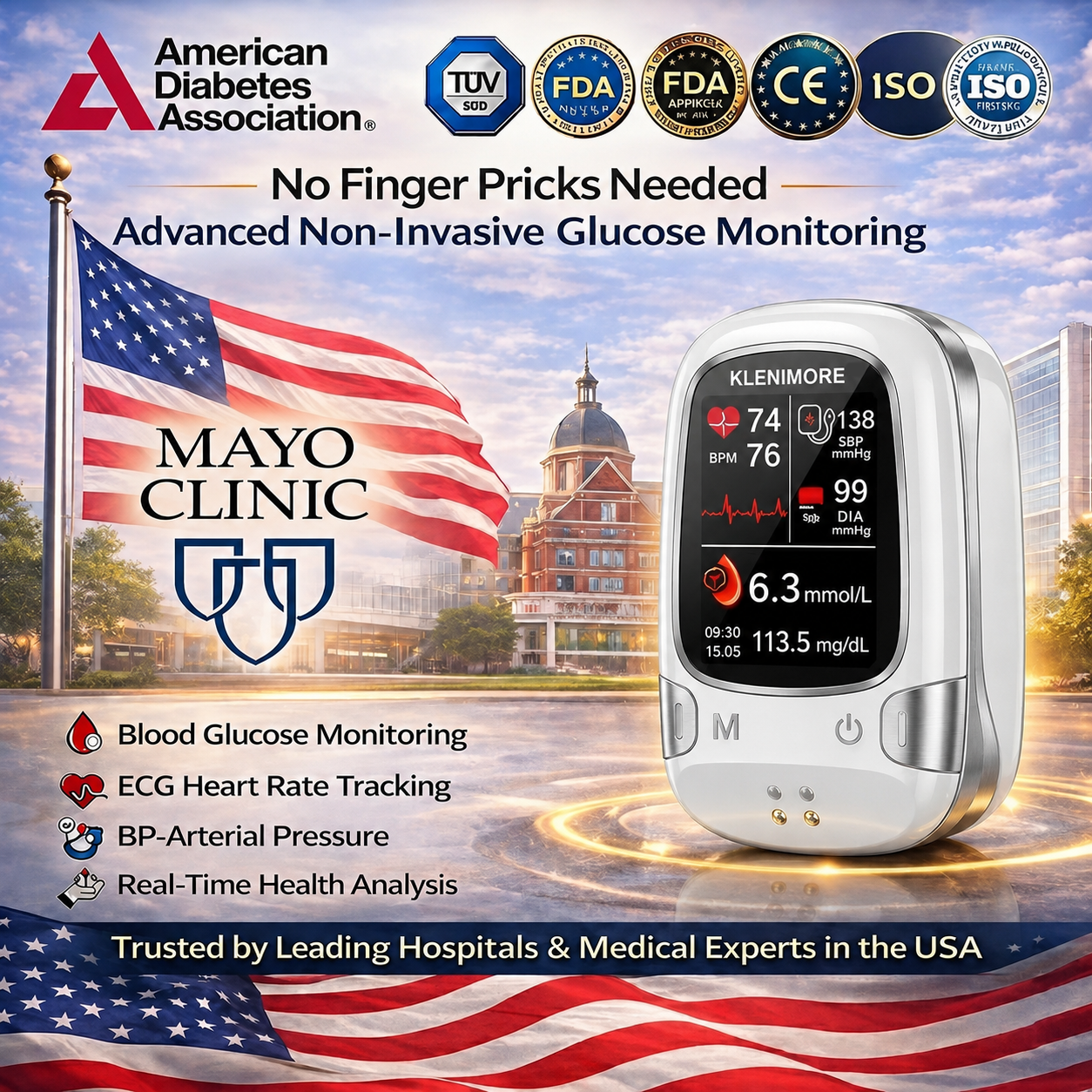 🔥Last 3 Hours: 50% Off🏆 Newly Developed Non-Invasive Intelligent Monitoring Equipment✅TGA Certified