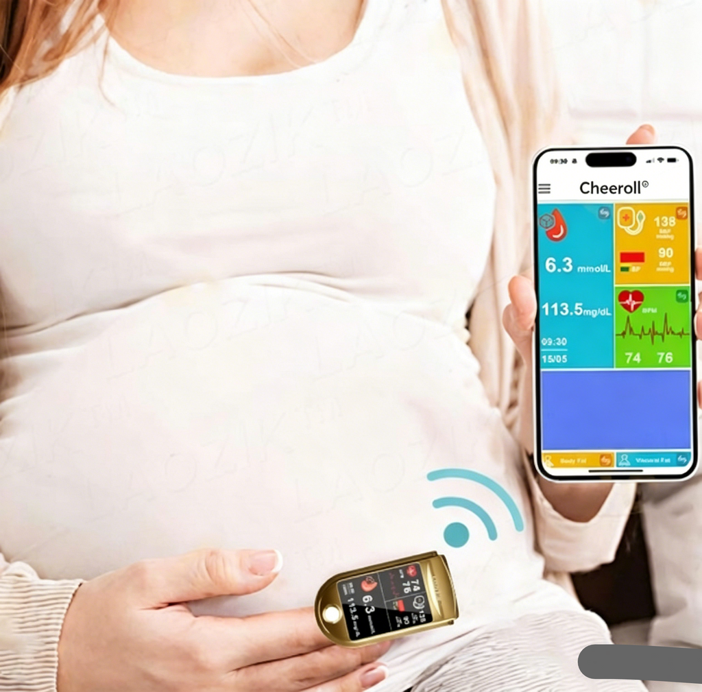 🩸 Subsidized Product | Cheeroll Professional-Grade 12-in-1 Blood Glucose & Vital Signs Monitor — Painless, fast, and accurate; FDA-certified (Made in California, USA)